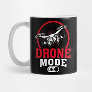 Drone Mode On Funny Drone Pilot Retro Mug